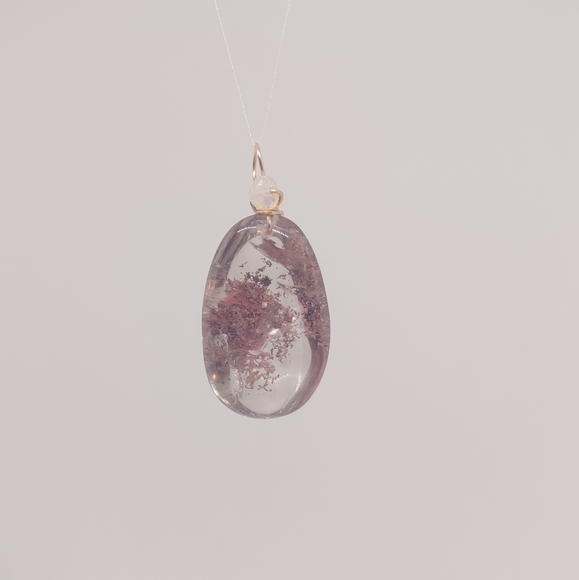 Opal phantom quartz pendant - Picture 3 of 5